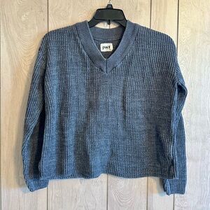 Pact Women's gray organic cotton sweater